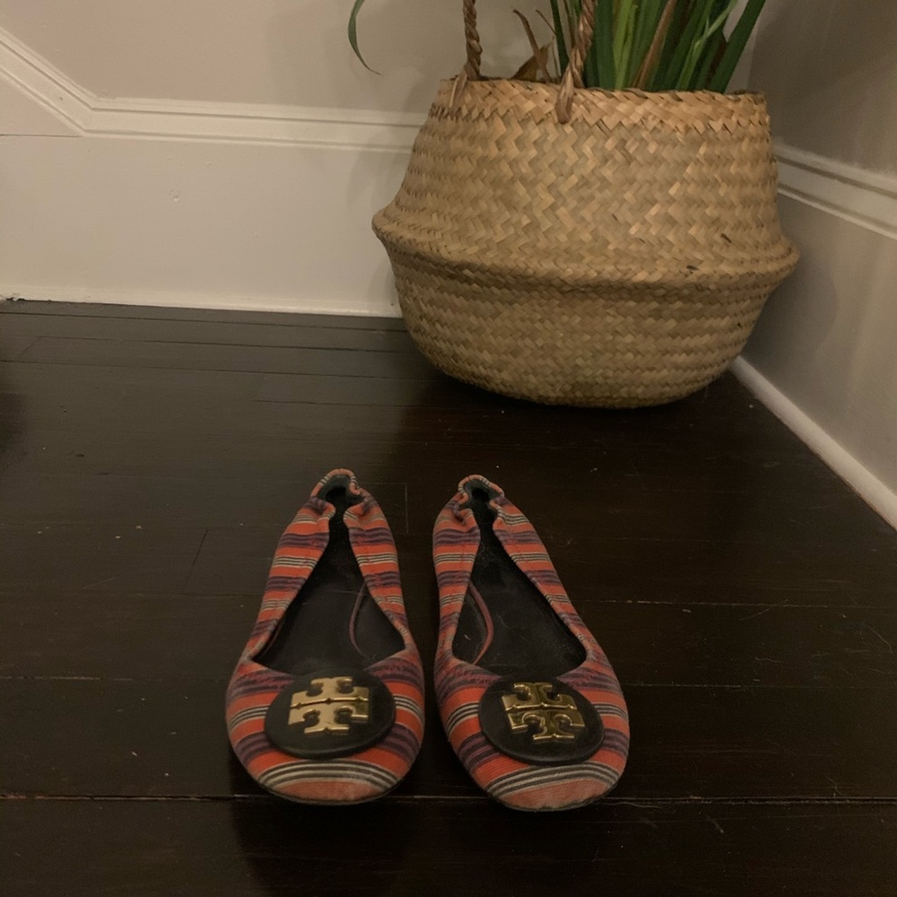 Tory Burch Striped Flat
